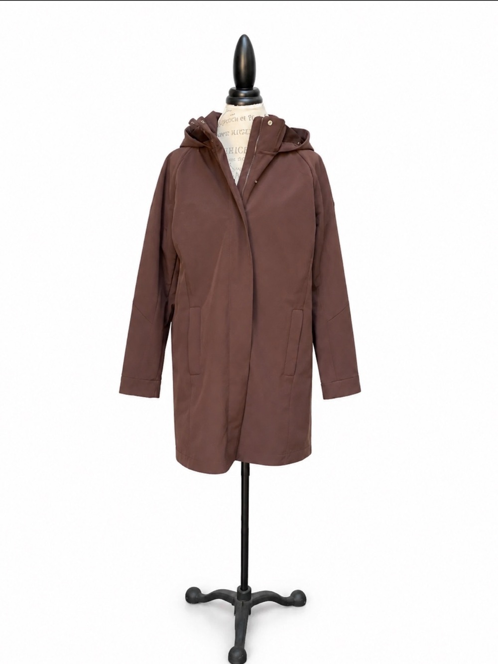 Mondetta Outdoor Project Brown Fleece-Lined Hooded Coat Large